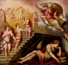 Jacob's Dream, 1557-1558. Creator: Giorgio Vasari