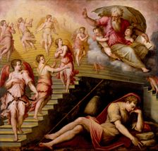 Jacob's Dream, 1557-1558. Creator: Giorgio Vasari