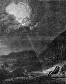 Jacob's Dream, by Rembrandt, 1854. Creator: W. J. Linton
