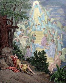 Jacob's Dream - Genesis Chapter XXVIII, Old Testament, 19th century. Creator: Unknown