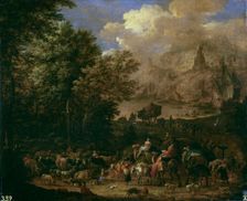 Jacob's Journey, c1700. Creator: Jan Baptist van der Meiren