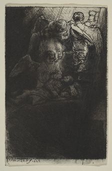 Jacob's Ladder, 1655. Creator: Rembrandt Harmensz van Rijn