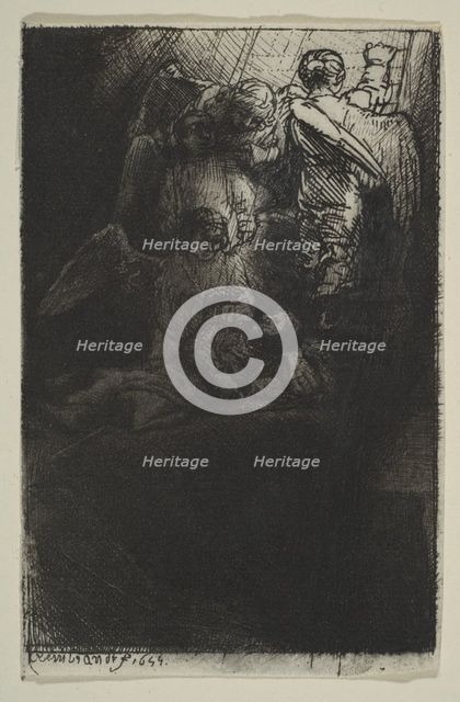 Jacob's Ladder, 1655. Creator: Rembrandt Harmensz van Rijn.