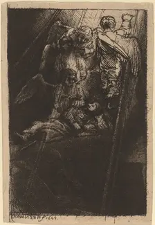 Jacob's Ladder, 1655. Creator: Rembrandt Harmensz van Rijn