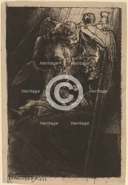 Jacob's Ladder, 1655. Creator: Rembrandt Harmensz van Rijn.