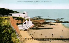 Jacob's Ladder, as seen from Cliff Walks, Sidmouth, Devon, early 20th century