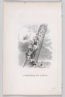 Jacob's Ladder from The Complete Works of Béranger, 1836. Creator: John Thompson