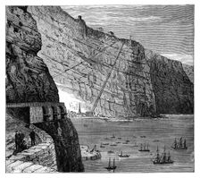 Jacob's Ladder leading to Munden's Battery, Jamestown, Saint Helena, c1890