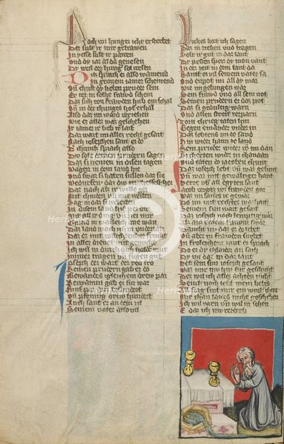 Jacob's Sacrifice; Weltchronik, about 1400-1410. Creator: Unknown.