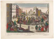 Jacob's sons must leave Simeon in Egypt until they return with Benjamin, 1742-1801. Creator: Anon