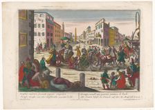 Jacob's sons must leave Simeon in Egypt until they return with Benjamin, 1742-1801. Creator: Anon