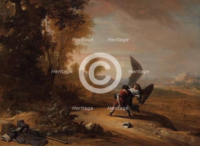 Jacob Wrestling with the Angel, 1639. Creator: Bartholomeus Breenbergh.