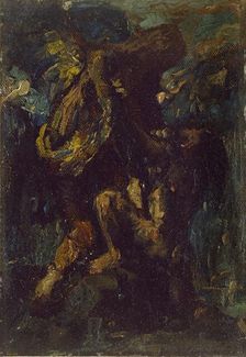 Jacob wrestling with the Angel, 19th century. Artist: Charles S Ricketts