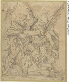 Jacob Wrestling with the Angel, n.d. Creator: Francesco Merano