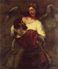 Jacob Wrestling with the Angel c1660, (1967). Creator: Rembrandt Harmensz van Rijn