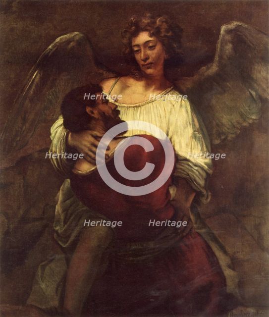 'Jacob Wrestling with the Angel', c1660, (1967).  Creator: Rembrandt Harmensz van Rijn.