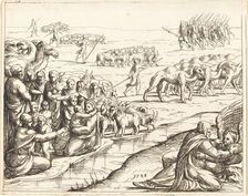 Jacob Wrestling with the Angel. Creator: Augustin Hirschvogel