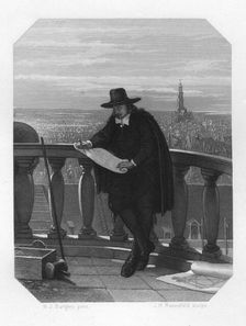 Jacob van Campen, Dutch artist and architect of the Golden Age, 17th century (c1870).Artist: JH Rennefeld