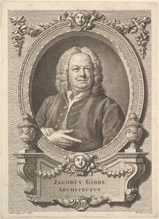Jacobus Gibbs, Architectus, 1747. Creator: Bernard Baron