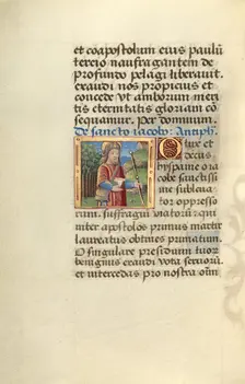 Jacobus; Poncher Hours, about 1500. Creator: Master of Jacques de Besancon