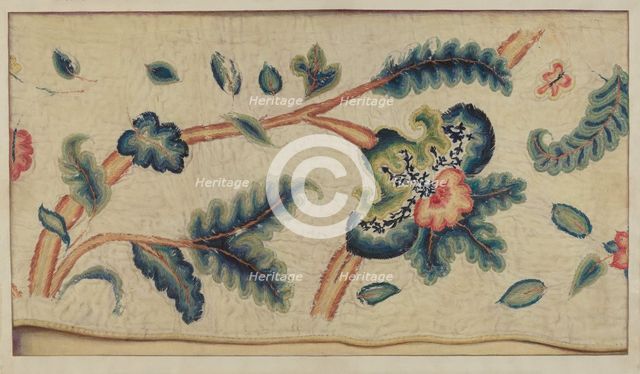 Jacobean Embroidery, c. 1936. Creator: Lawrence Peterson.