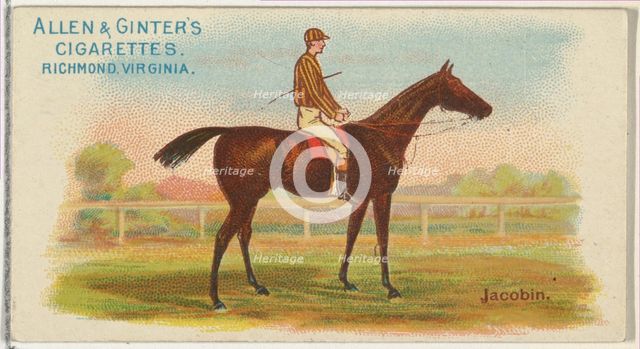 Jacobin, from The World's Racers series (N32) for Allen & Ginter Cigarettes, 1888. Creator: Allen & Ginter.