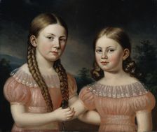 Jacobina and Helena Simelius, 1820-1829. Creator: Johan Erik Lindh