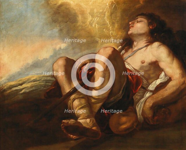 Jacob's Dream, Early 1650s. Creator: Giordano, Luca (1632-1705).