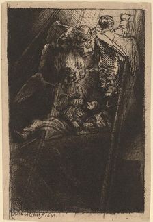 Jacob's Ladder, 1655. Creator: Rembrandt Harmensz van Rijn