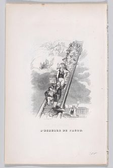 Jacob's Ladder from The Complete Works of Béranger, 1836. Creator: John Thompson