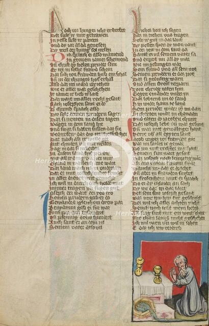 Jacob's Sacrifice; Weltchronik, about 1400-1410. Creator: Unknown.