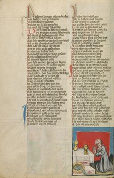 Jacob's Sacrifice; Weltchronik, about 1400-1410. Creator: Unknown