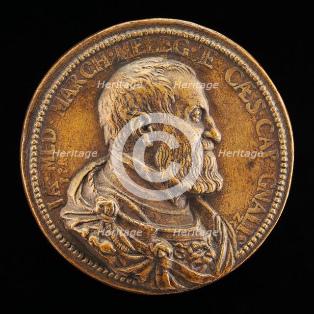 Jacopo de' Medici, 1497-1555, Marquess of Marignan, and General of Charles V, 1552 or after. Creator: Pietro Paolo Galeotti.