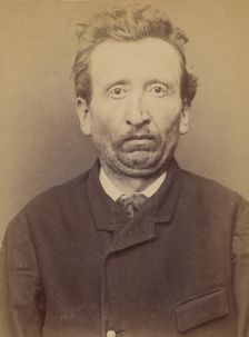 Jacot. Charles, émile. 36 ans, né à Allenjoie (Doubs). Colporteur Anarchiste. 8/3/94., 1894. Creator: Alphonse Bertillon