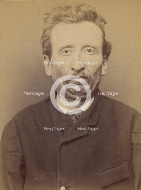 Jacot. Charles, émile. 36 ans, né à Allenjoie (Doubs). Colporteur Anarchiste. 8/3/94., 1894. Creator: Alphonse Bertillon.