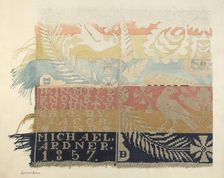 Jacquard coverlet. Creator: H. Langden Brown