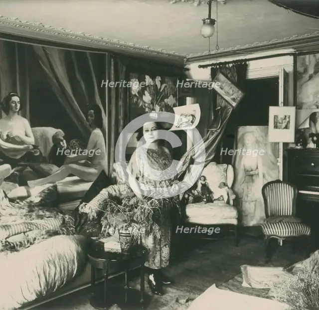 Jacqueline Marval in her studio in Paris, c1920. Creator: Anonymous ().