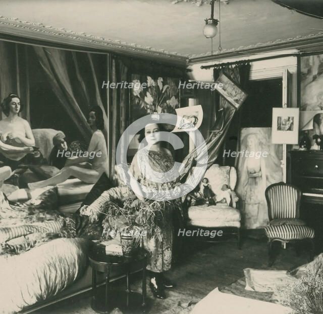 Jacqueline Marval in her studio in Paris, c1920. Creator: Anonymous ().