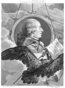 Jacques Alexandre Cesar Charles, French physicist, c1783. Creator: Simon Charles Miger