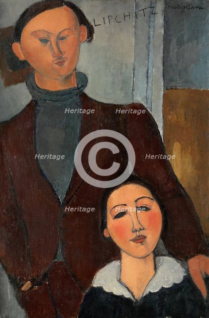 Jacques and Berthe Lipchitz, 1916. Creator: Amadeo Modigliani.