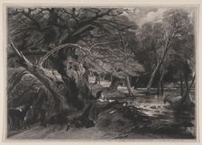 Jacques and the Wounded Stag (Shakespeare, As You Like It, Act 2, Scene 1), 1830. Creator: David Lucas