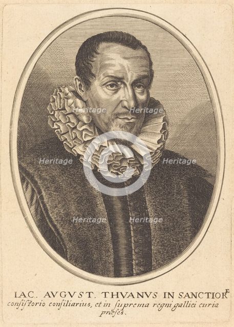 Jacques-Auguste de Thou. Creator: Balthasar Moncornet.