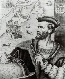 Jacques Cartier, 16th century French explorer. Creator: Unknown