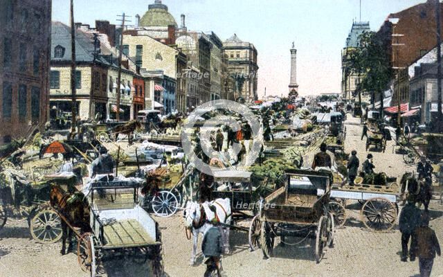 Jacques Cartier Market, Montreal, Canada, c1900s. Artist: Unknown