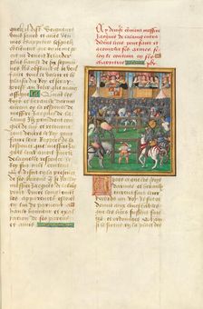 Jacques de Lalaing and Diego de Guzman Fighting before the King of Castile, about 1530. Creator: Master of the Getty Lalaing