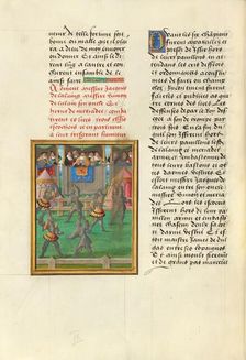 Jacques de Lalaing and his Companions Fighting Scottish Knights before the King of Scots, about 1530 Creator: Master of the Getty Lalaing