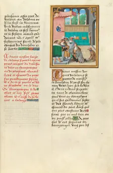 Jacques de Lalaing Taking His Leave from the Dauphin of France, about 1530. Creator: Master of the Getty Lalaing