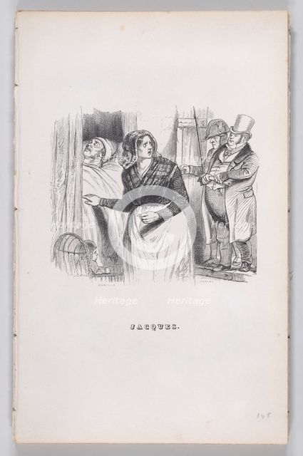 Jacques from The Complete Works of Béranger, 1836. Creator: Jean Ignace Isidore Gerard.