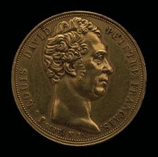 Jacques-Louis David, 1748-1825, Painter [obverse], 1819. Creator: Auguste François Michaut