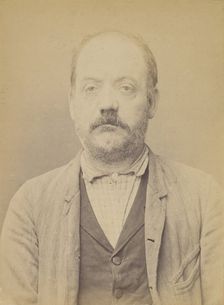 Jacquet. Hippolyte, Edouard. 49 ans, né le 15/3/45 à Paris Ille. Sellier-maroquinier. Anar..., 1894. Creator: Alphonse Bertillon